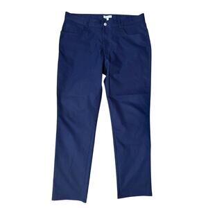 Peter Millar Pants Mens 36x30 Navy Blue Eb66 Performance 5 Pocket Golf Travel